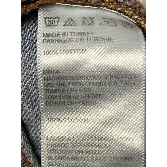 BDG Denim Jeans Womens 25 Destroyed Distressed Mom High Rise Cotton 26x30 Light - Picture 5 of 7